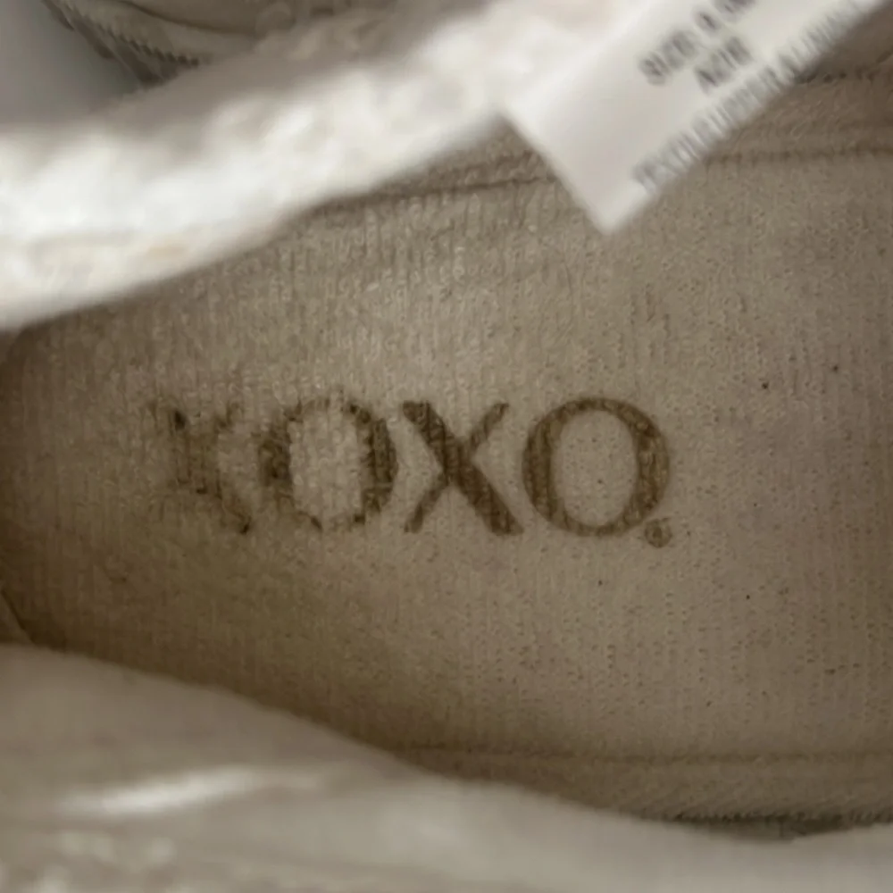 Xoxo Azie White Eyelet Slip On Sneakers